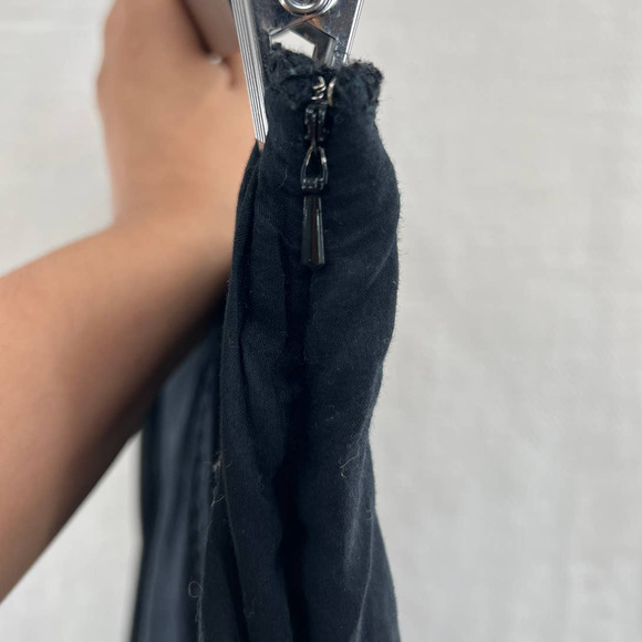 LAUREN RALPH LAUREN witchy flowy black lined maxi skirt side zip in size 6 - Picture 4 of 7